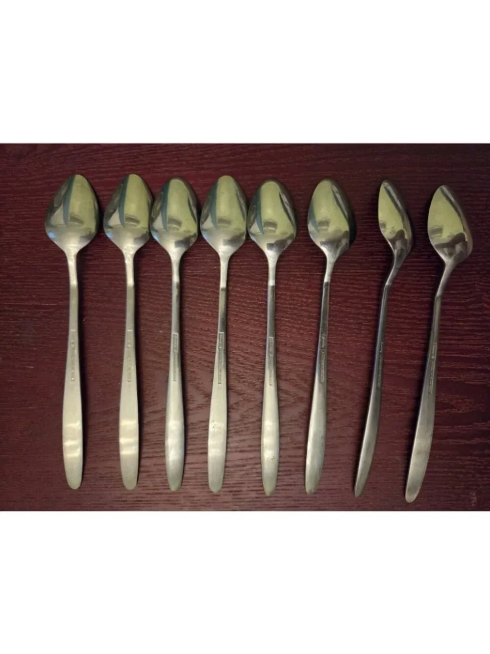 Easterling Rhineland Stainless Flatware Iced Tea Spoon Set 8